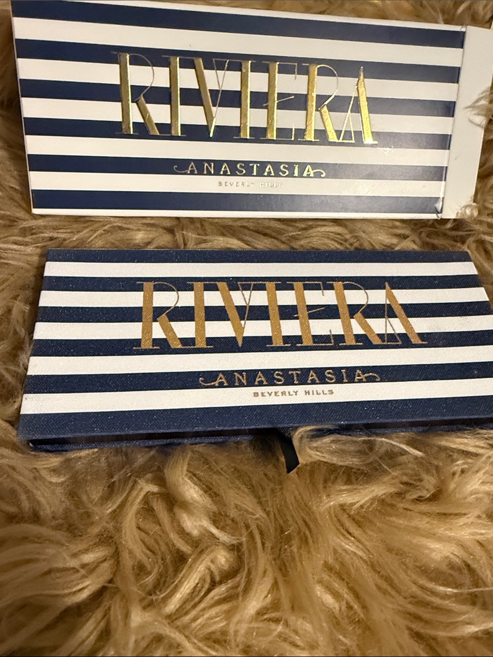 Anastasia Beverly Hills Riviera Eyeshadow Palette - Navy Blue, White, Gold